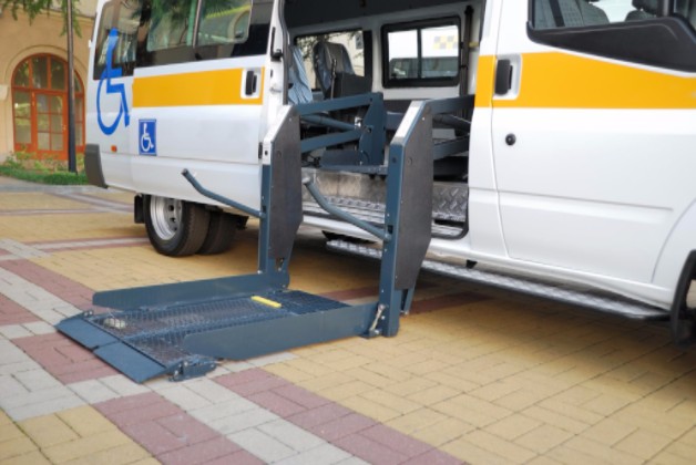 Side load wheelchair van